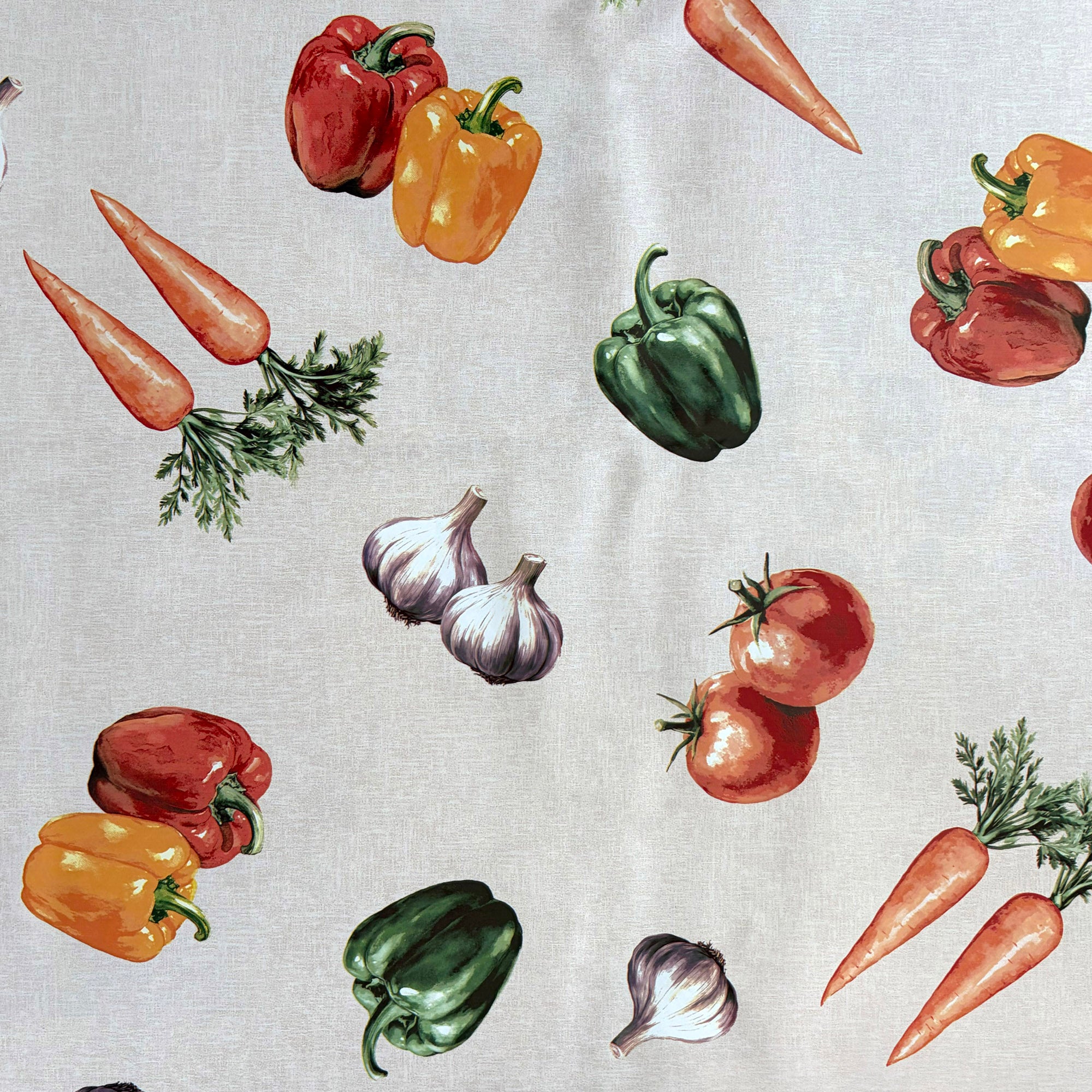 Față de masă "Legume colorate", 140x140/220 cm