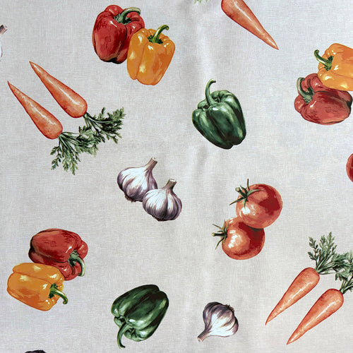Față de masă "Legume colorate", 140x140/220 cm